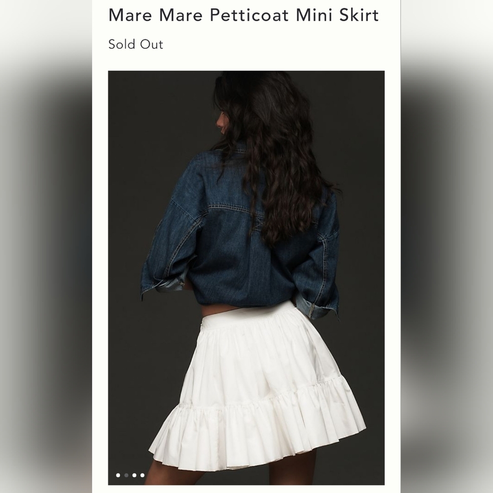 NWT Mare Mare Petticoat Mini Skirt sz Small - Picture 4 of 4
